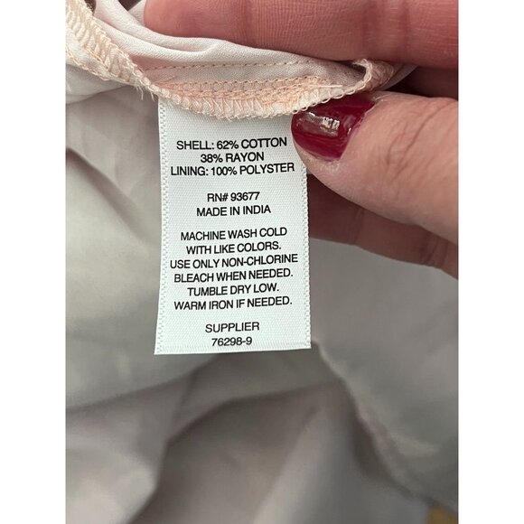 NWT Arizona Jean Co Floral Print Dress XXL Cotton Rayon Blend Short Sleeve - Picture 3 of 5